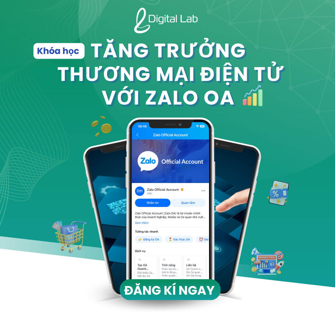 khóa học tăng trưởng TMĐT với Zalo OA
