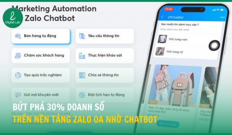 Bứt phá 30% doanh số trên nền tảng zalo oa nhờ chatbot